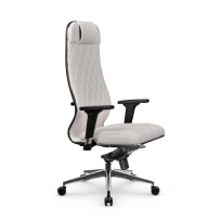 Кресло для руководителя Метта L 1m 40M/2D_17839_Кожа перфорированная NewLeather – Черный