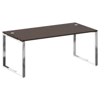 Metal System Direct Стол рабочий руководителя на О-обр. м/к БО.СРР-5.9 Акация/Нерж. сталь 1800*900*750