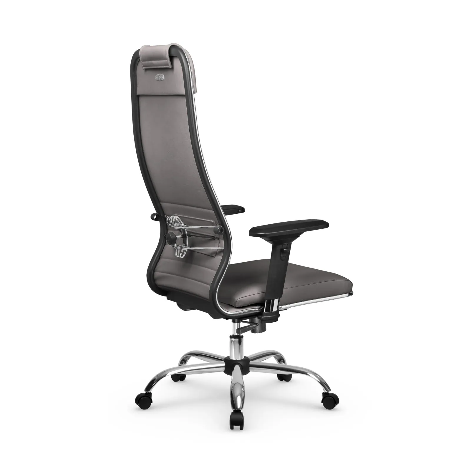 Кресло для руководителя Метта L 1m 38K2/4D_17833_Кожа перфорированная NewLeather – Темно-коричневый
