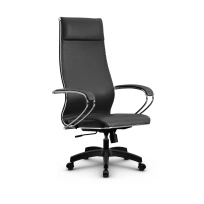 Кресло для руководителя Метта L 1m 42/K_17831_Кожа перфорированная NewLeather – Черный