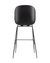Стул барный Beetle PU со спинкой серый