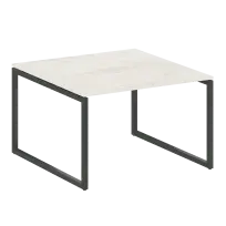 Metal System Quattro Перег. стол (1 столешница) на О-образном м/к 40БО.ПРГ-1.2 Акация/Антрацит металл 1200*1235*750