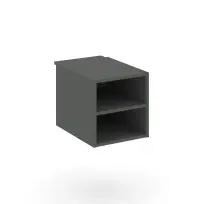 Тумба для документов с двумя открытыми нишами Style Project SN.TP-013 / Тиквуд Светлый / 343×591×352