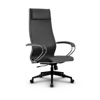 Кресло для руководителя Метта L 1m 42/K_17832_Кожа перфорированная NewLeather – Черный