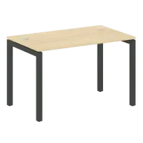 Metal System Quattro Стол офисный на П-образном м/к 50БП.СП-2 Вяз/Мокко металл 1200×720×750