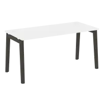Onix Wood Стол офисный OW.SP-4.7 Дуб мали/Дуб светлый/Белый металл 1580×720×750