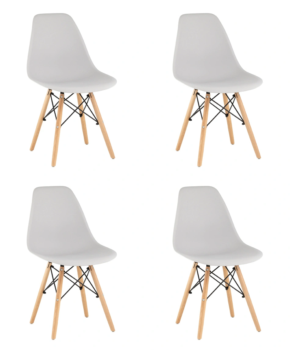 Стул Eames Style DSW светло-серый 4 шт.