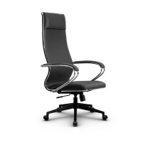 Кресло для руководителя Метта L 1m 42/K_17832_Кожа перфорированная NewLeather – Черный
