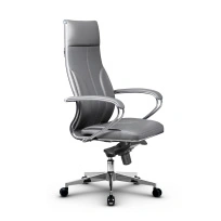 Кресло для руководителя Метта L 1m 46/K_17841_Кожа перфорированная NewLeather - Темно-коричневый_Кожа перфорированная NewLeather - Темно-коричневый