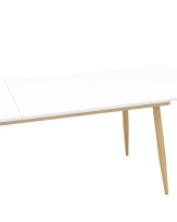 Стол обеденный Стокгольм раскладной 160-220×90 белый