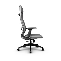Кресло для руководителя Метта L 1m 44M/4D_17832_Кожа перфорированная NewLeather – Темно-бордовый