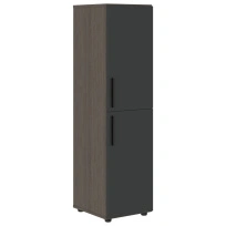 Шкаф для документов средний узкий VMCS 40.4 Яшма черный/Кобра 400×430×1517 VELION