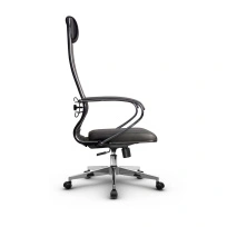 Кресло для руководителя Метта L 1m 38K2/K_17834_Кожа перфорированная NewLeather – Черный