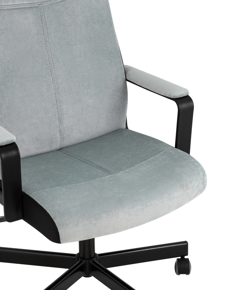 Кресло руководителя TopChairs ST-DOMINGO серо-голубой