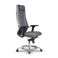 Кресло для руководителя Метта L 1m 50M/4D_17838_Кожа перфорированная NewLeather - Черный_Кожа перфорированная NewLeather - Черный