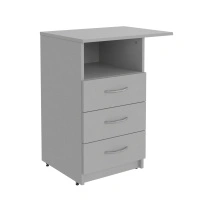 Тумба для документов приставная левая Simple SC-3D.2(L) Серый 600×450×760