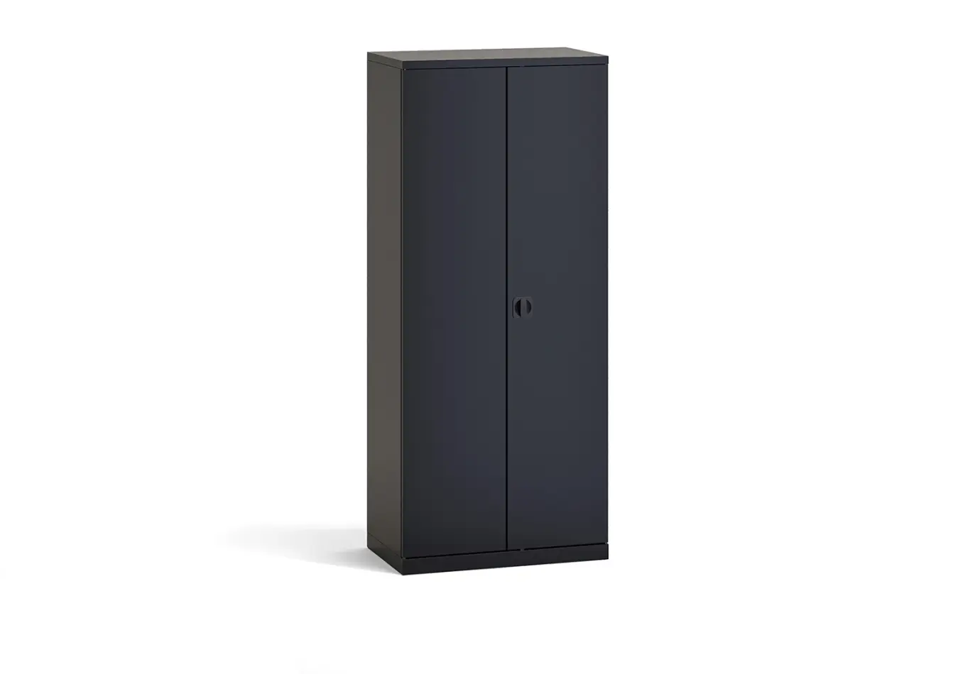 Riva Metal Гардероб металлический широкий, 2 полки + штанга RM.GBO-51 Антрацит металл 853×503×2000