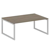 Metal System Quattro Перег. стол (1 столешница) на О-образном м/к 50БО.ПРГ-1.5 Акация/Антрацит металл 1800*1235*750