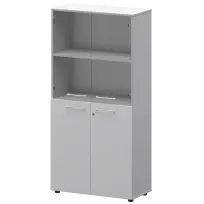 Шкаф высокий комб. Кортез СМШ48.28F.28S(Б) Кронберг/Белый