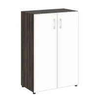 Шкаф LT.ST-2.4 R white Yalta / Дуб Мали – Стекло White 800×450×1195