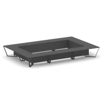 Стол для переговоров прямоугольный Steel Meet KD-PR.B.SP-26K2 / Тиквуд Светлый – Металл Антрацит / 6000×4000×750