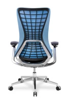 Кресло для руководителя College HLC-2588F/ORANGE Сетка оранжевый / Крестовина алюминий