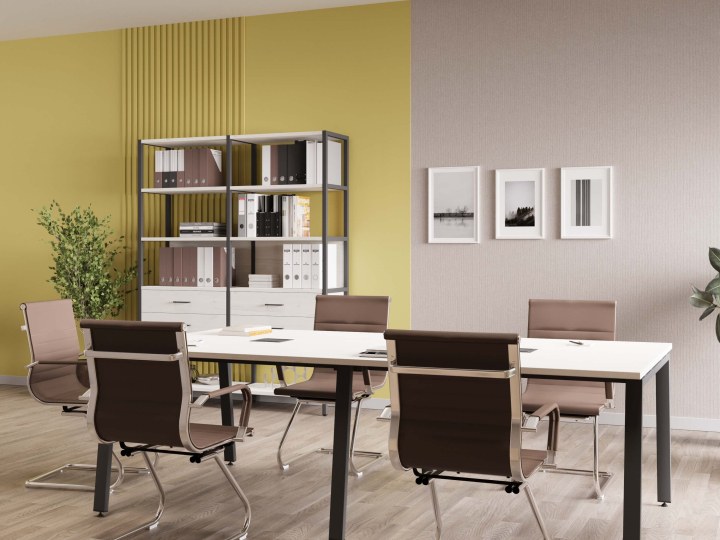 Мебель для персонала Shelf System цвет Дуб Наварра / Металл Антрацит