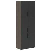 Шкаф для документов высокий широкий VHCS 80.8 Яшма черный/Кобра 800×430×2253 VELION