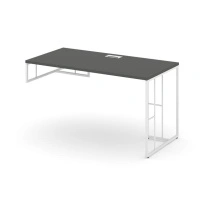 Стол офисный для опорной тумбы левый Rift RF.SPOT-015 (L) Дуб Табак/Металл Черный 1780×700×750