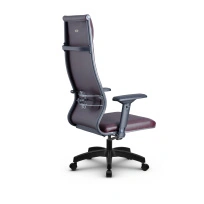Кресло для руководителя Метта L 1m 42/4D_17831_Кожа перфорированная NewLeather – Темно-коричневый