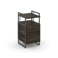 Тумба для документов приставная Rift Direct RF.TPRR-001 Дуб Табак / Металл Черный 424×500×821