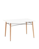 Стол Eames DSW Rectangle New 120×80 белый