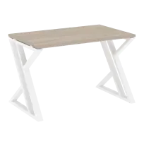 Loft Стол рабочий VR.L-SRZ-2.7 Белый бриллиант/Серый металл 1180×720×750