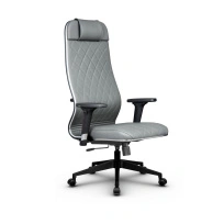 Кресло для руководителя Метта L 1m 40M/2D_17832_Кожа перфорированная NewLeather – Черный
