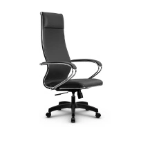 Кресло для руководителя Метта L 1m 42/K_17831_Кожа перфорированная NewLeather – Черный
