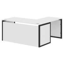 Стол офисный угловой XQPCT 1615H Сосна Эдмонт/Белый 1600×1500×750 XTEN-QP