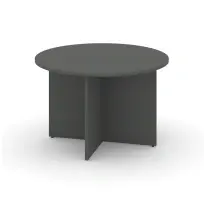 Стол для переговоров круглый Style Project SN-D.SPRG-004 Акация Лорка/Белый 1180×1180×750