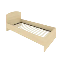 Light Кровать с ортопедическим основанием и изголовьем С-КИ-90 Клён 950x2050x900