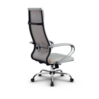 Кресло для руководителя Метта L 1m 42/K_17833_Кожа перфорированная NewLeather – Черный