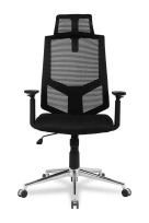 Кресло для руководителя College HLC-1500H/GREY Спинка - сетка Серый / Сиденье - полиэстер Серый