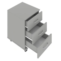 Тумба для документов мобильная Simple SC-3M.1 Дуб Юкон Модерн 412×450×566