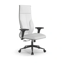 Кресло для руководителя Метта L 1m 46/2D_17832_Кожа перфорированная NewLeather - Темно-коричневый_Кожа перфорированная NewLeather - Темно-коричневый