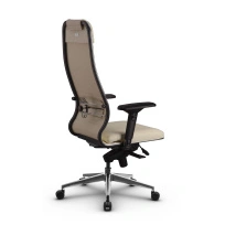 Кресло для руководителя Метта L 1m 38K2/4D_17839_Кожа перфорированная NewLeather – Темно-коричневый