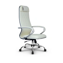 Кресло для руководителя Метта L 1m 40M/K_17833_Кожа перфорированная NewLeather – Черный