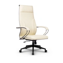 Кресло для руководителя Метта L 1c 44B/K_17832 Кожа перфорированная NewLeather – Черный