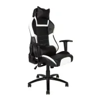 Кресло игровое NORDEN Lotus PRO carbon / черно - красная экокожа/ стальная крестовина