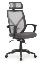 Белый пластик/Синяя сетка сидушка W-203AC