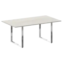 Metal System Direct Стол переговорный на О-обр. м/к БО.ПРГ-180 Акация/Нерж. сталь 1800*1000*750