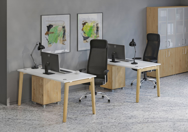 Мебель для персонала Onix Wood цвет Дуб Аризона - Дуб Тёмный