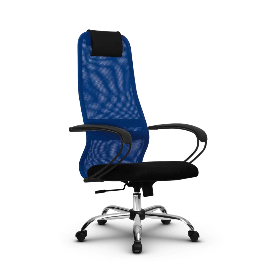 Кресло для руководителя Metta SU-BP-8 (SU-BK130-8) CH / Синий